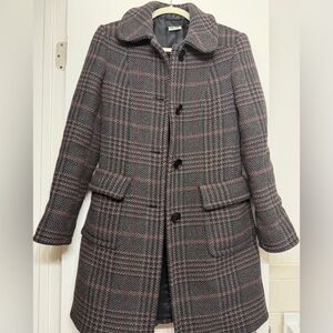 Miu Miu Plaid Coat
